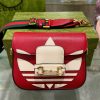 Gucci x Adidas Horsebit 1955 Replica Red Handbags 20cm