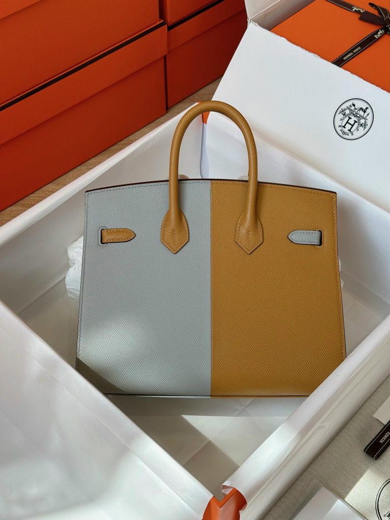 Hermes Birkin Epsom Mix Replica Bags 25cm