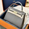 Hermes Keylly Grey Replica Handbags 25cm