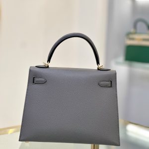 Hermes Keylly Grey Replica Handbags 25cm