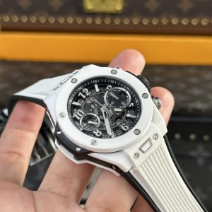 Hublot Big Bang Unico White Ceramic Replica Watch BBF Factory (3)