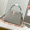 Louis Vuitton LV Capucines BB Replica Handbags Ice Gray 27cm