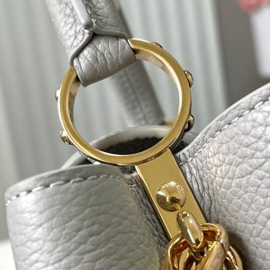 Louis Vuitton LV Capucines BB Replica Handbags Ice Gray 27cm