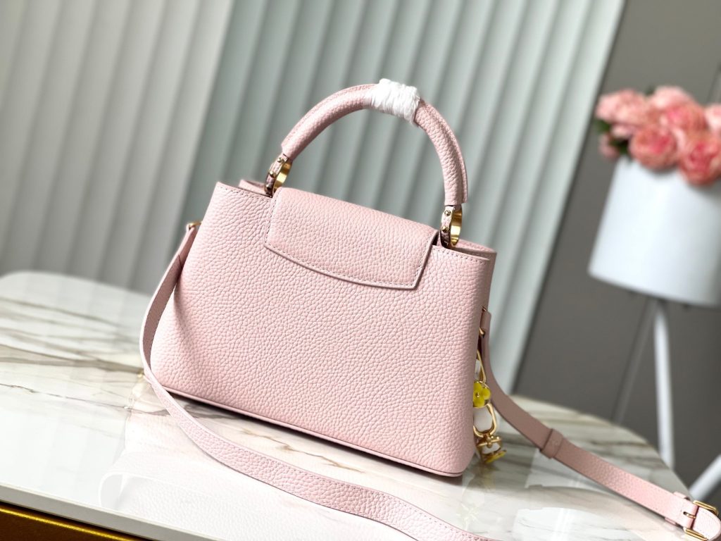 Louis Vuitton LV Capucines BB Women Replica Handbags Pink Color 27cm