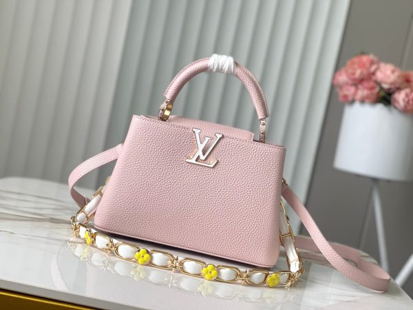 Louis Vuitton LV Capucines BB Women Replica Handbags Pink Color 27cm