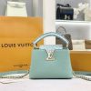 Louis Vuitton LV Capucines Mini Replica Handbags Jade Green 21cm