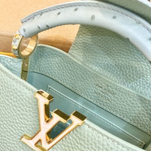 Louis Vuitton LV Capucines Mini Replica Handbags Jade Green 21cm