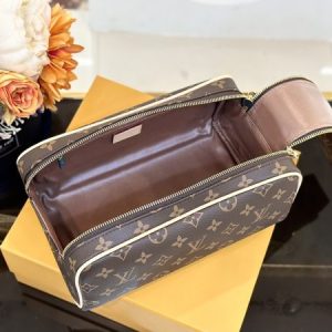 Louis Vuitton LV Dopp Kit Toilet Pouch Monogram Fake Bags 28cm