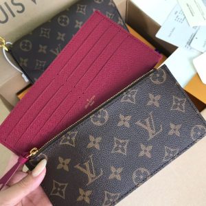 Louis Vuitton LV Felicie Pochette Monogram Brown Color Fake Handbags 20cm