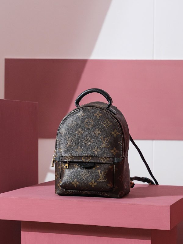 Louis Vuitton LV Palm Springs Mini Monogram Replica Backpack 17cm