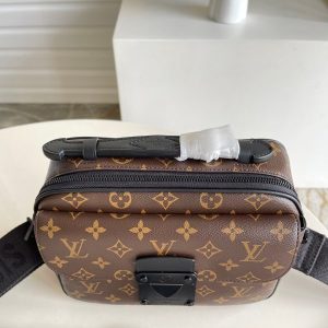 Louis Vuitton LV S-Lock Messenger Monogram Brown Color Replica Handbags 22cm