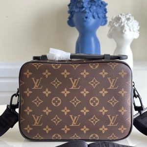 Louis Vuitton LV S-Lock Messenger Monogram Brown Color Replica Handbags 22cm