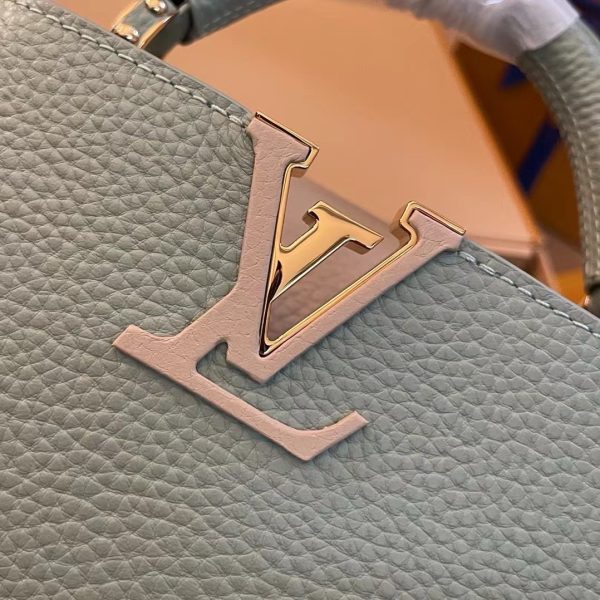 Louis Vuitton Lv Capucines Mini Women Gray Color Replica Handbags 21cm