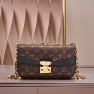 Louis Vuitton Marceau Monogram Brown Color Replica Handbags 24cm