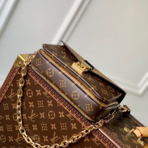 Louis Vuitton Pochette Metis Monogram Reverse Replica Handbags 21.5cm