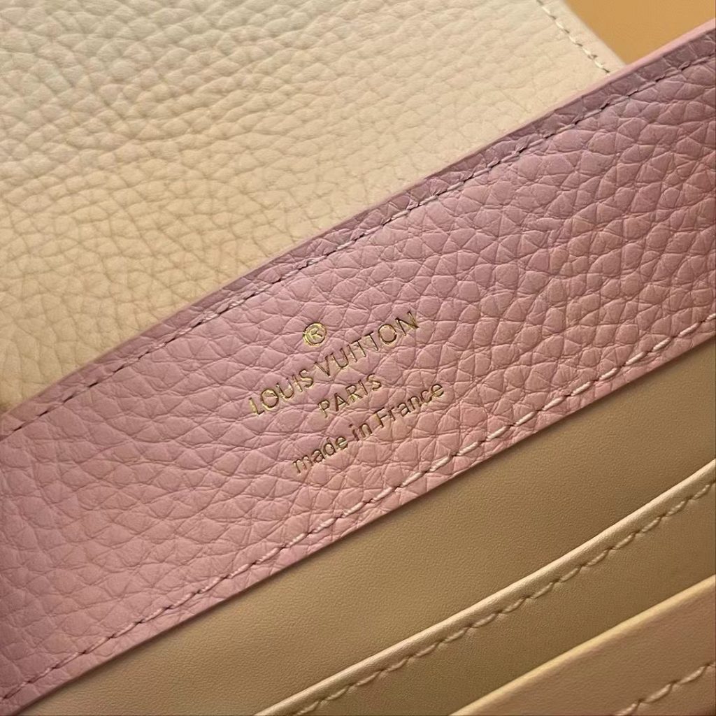 Louis Vuitton Women LV Capucines Mini Pink Color Replica Handbags 21cm