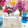 Dior My Dior Mini Cannage Lambskin White Color Replica Handbags 24cm