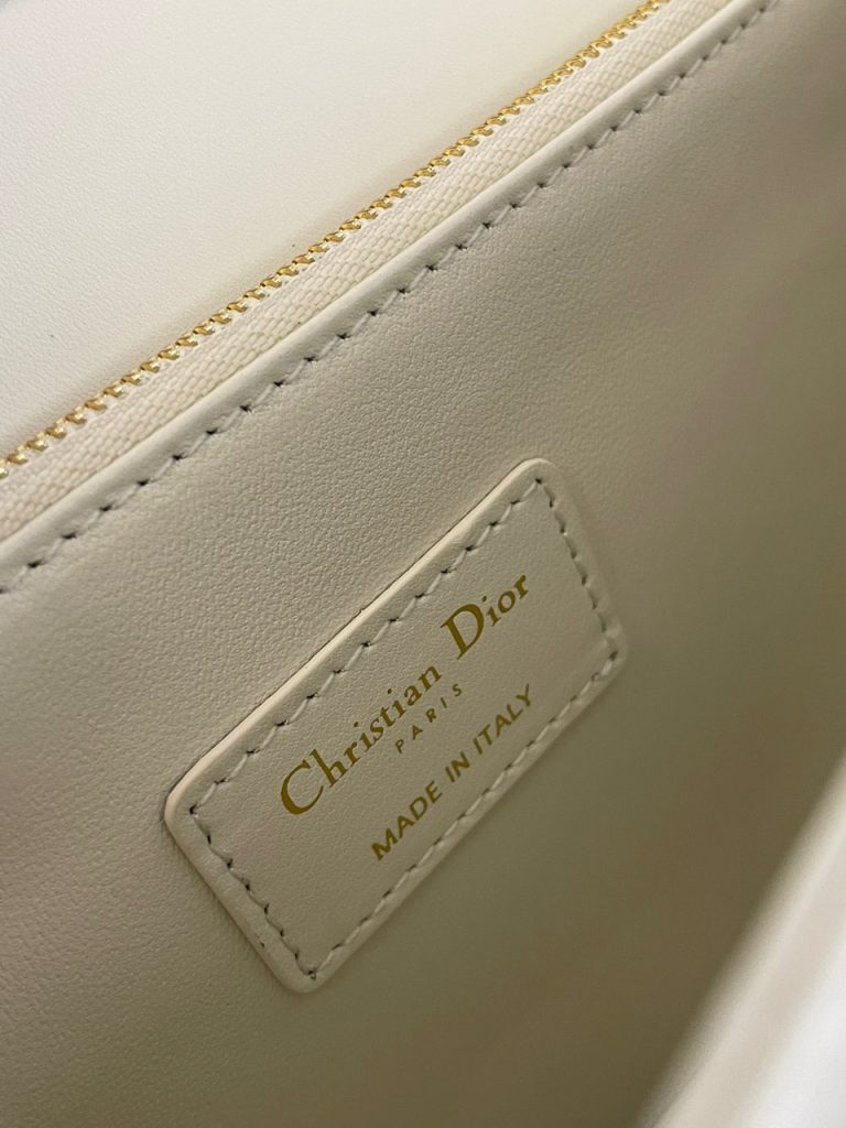 Dior My Dior Mini Cannage Lambskin White Color Replica Handbags 24cm