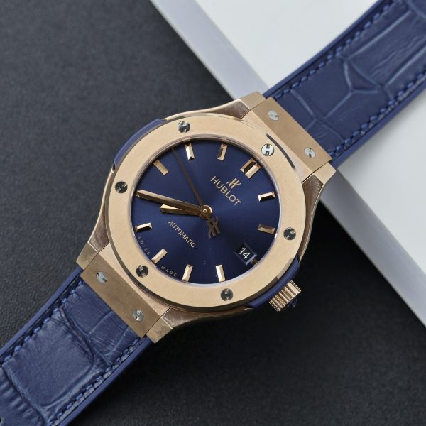 Hublot Replica 11 Watch Classic Fusion King Gold Blue Dial JJF 2024 38mm