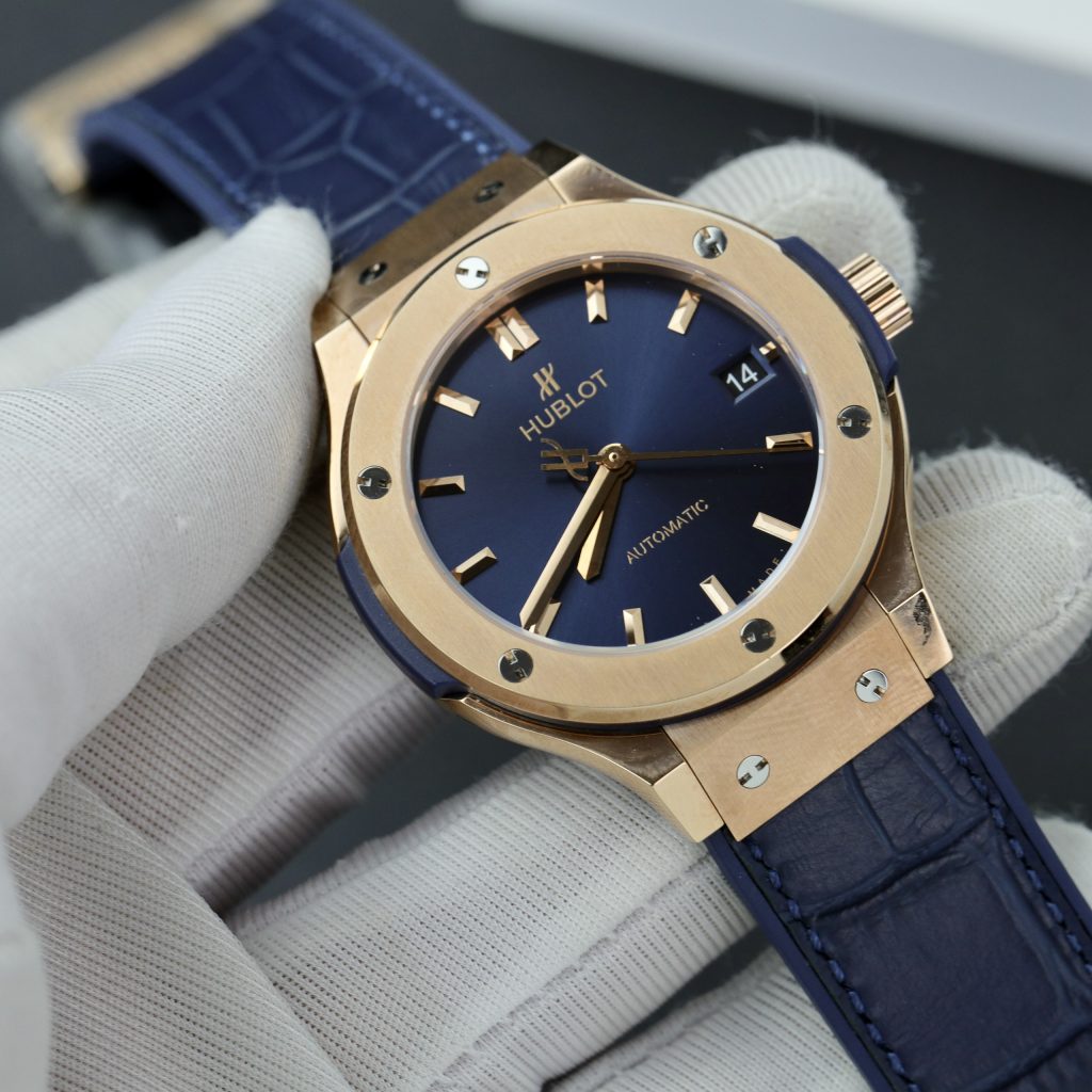 Hublot Replica 11 Watch Classic Fusion King Gold Blue Dial JJF 2024 38mm