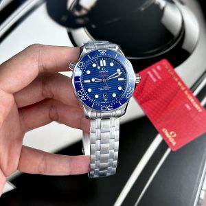 Replica Omega Watch Seamaster Diver 300M Blue Dial VS Factory 42mm (2)