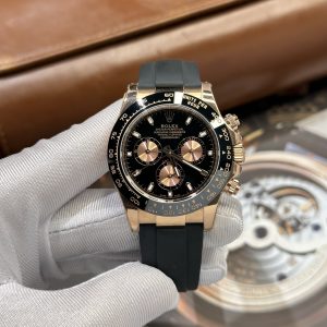 Rolex Cosmograph Daytona Replica Watches Black Dial Bezel Ceramic BT Factory 40mm (2)
