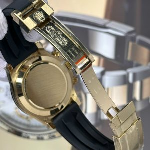 Rolex Cosmograph Daytona Replica Watches Meteorite Dial Rubber Band 40mm (2)
