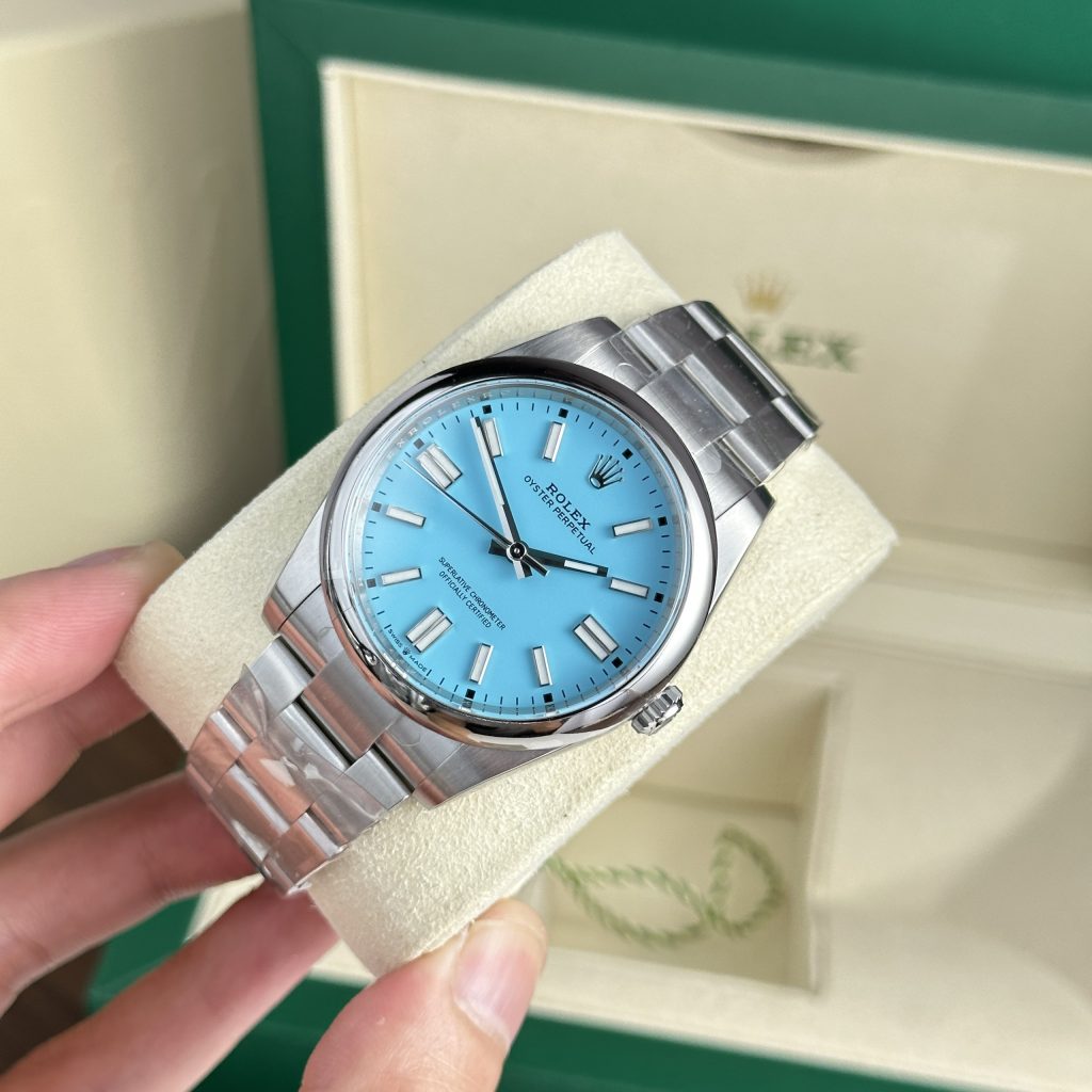 Rolex Oyster Perpetual 124300 Best Replica Watch Ice Blue Dial Clean Factory 41mm (2)