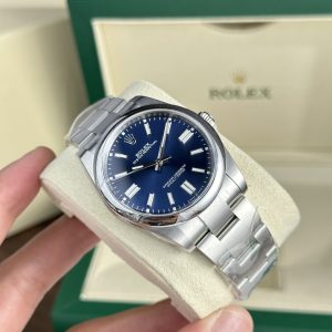 Rolex Oyster Perpetual 124300 Blue Dial Replica Watches Clean Factory 41mm (1)