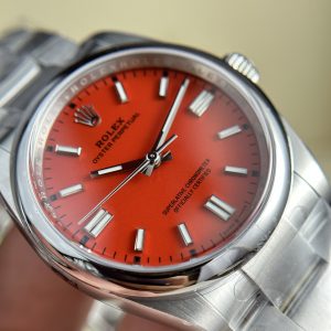 Rolex Oyster Perpetual 126000 Dial Red Replica Watches Clean Factory 36mm (2)