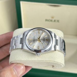 Rolex Oyster Perpetual 126000 Dial Silver Replica Watches Clean Factory 36mm (2)