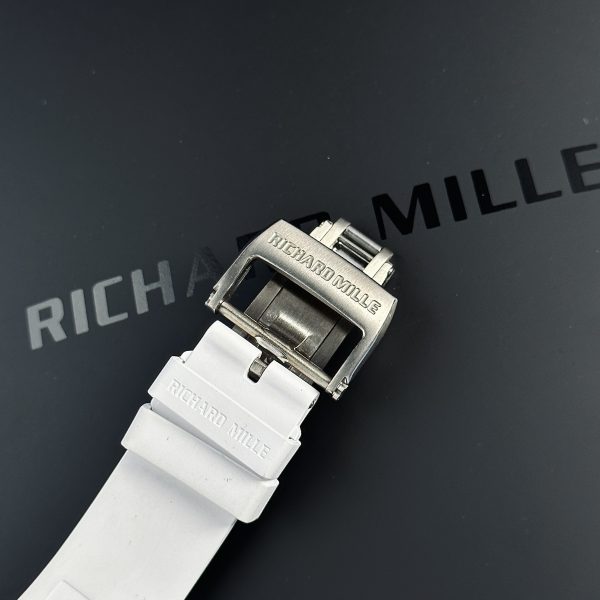 Fake Richard Mille Watch RM055 White Ceramic Bubba Watson BBR Factory 45mm (1)