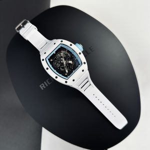 Fake Richard Mille Watch RM055 White Ceramic Bubba Watson BBR Factory 45mm (11)