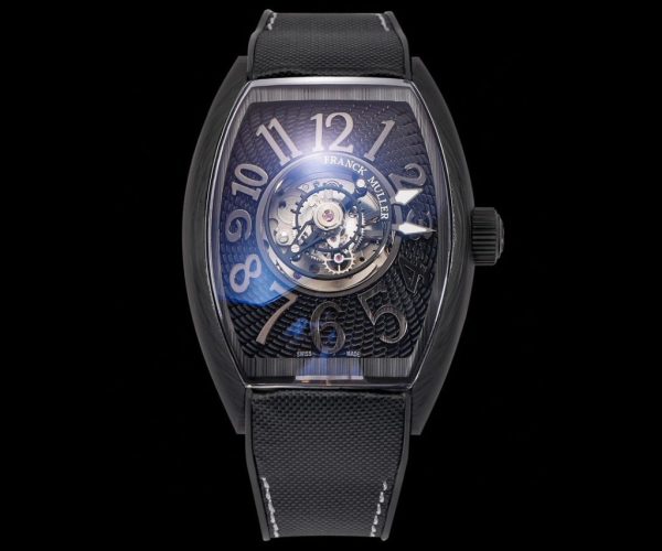 Franck Muller Grand Central Tourbillon Carbon Best Replica Watch 45mm (1)