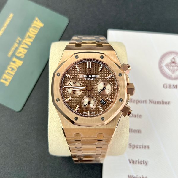 Audemars Piguet Best Replica Watch Royal Oak 26331OR Chocolate Dial ZF Factory 41mm (9)