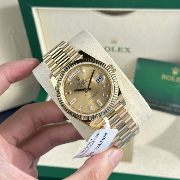 Fake Rolex Watch Day-Date 228238 18K Yellow Gold Wrapped 178 Grams GMF 40mm (11)