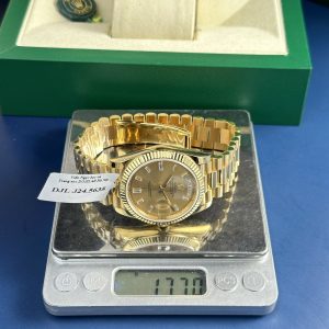 Fake Rolex Watch Day-Date 228238 18K Yellow Gold Wrapped 178 Grams GMF 40mm (11)