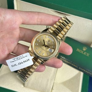 Fake Rolex Watch Day-Date 228238 18K Yellow Gold Wrapped 178 Grams GMF 40mm (11)