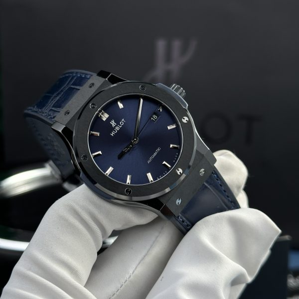 Hublot Replica Watch Classic Fusion Ceramic Blue Dial JJZ Customs 42mm (8)