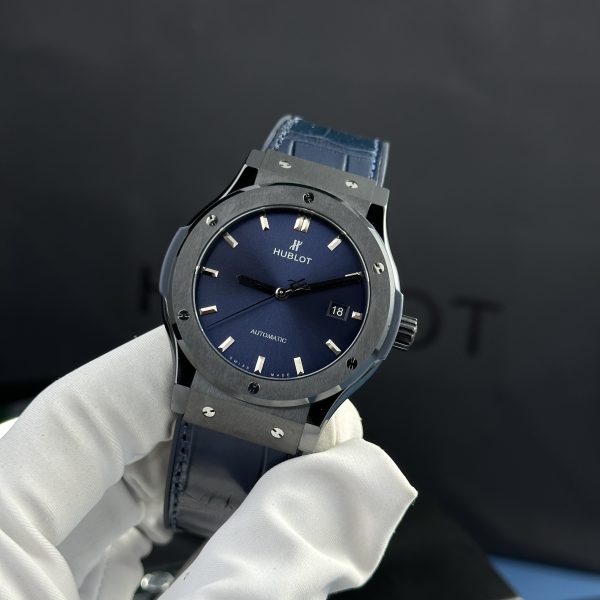 Hublot Replica Watch Classic Fusion Ceramic Blue Dial JJZ Customs 42mm (8)