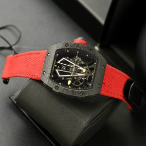 Richard Mille Best Replica Watch RM27-03 Tourbillon Carbon Nylon Strap 42 Grams (2)