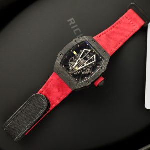 Richard Mille Best Replica Watch RM27-03 Tourbillon Carbon Nylon Strap 42 Grams (2)