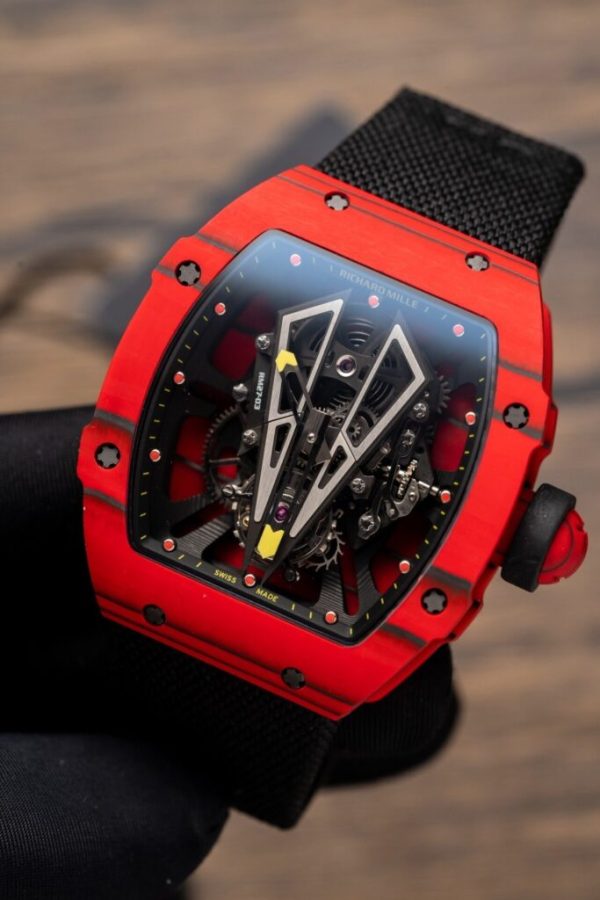 Richard Mille Best Replica Watch RM27-03 Tourbillon Red Carbon 42 Grams (6)