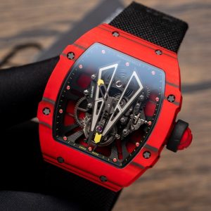 Richard Mille Best Replica Watch RM27-03 Tourbillon Red Carbon 42 Grams (6)