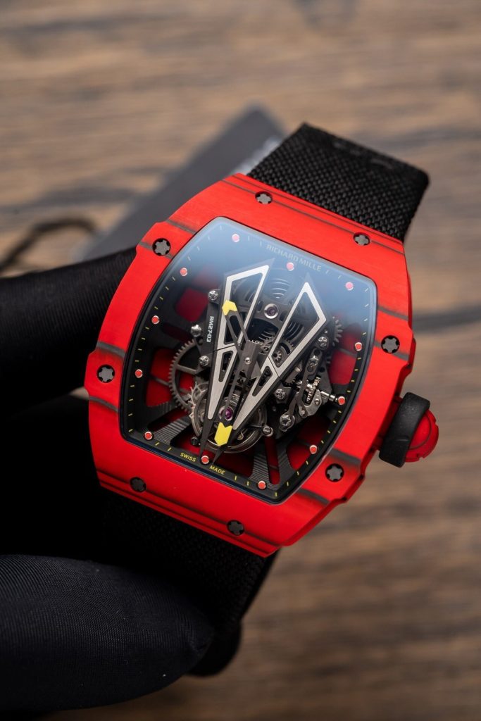 Richard Mille Best Replica Watch RM27-03 Tourbillon Red Carbon 42 Grams (6)