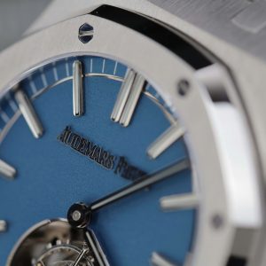 Đồng Hồ Audemars Piguet Chế Tác Royal Oak Self Winding Flying Tourbillon 41mm 26730TI Mặt Số Xanh Dương 41mm
