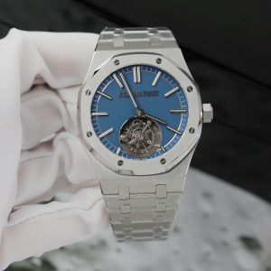 Đồng Hồ Audemars Piguet Chế Tác Royal Oak Self Winding Flying Tourbillon 41mm 26730TI Mặt Số Xanh Dương 41mm