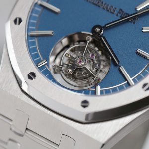 Đồng Hồ Audemars Piguet Chế Tác Royal Oak Self Winding Flying Tourbillon 41mm 26730TI Mặt Số Xanh Dương 41mm