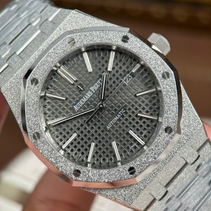 Đồng Hồ Audemars Piguet Rep11 Royal Oak 15410 Frosted Mặt Xám Nhà Máy APS 41mm