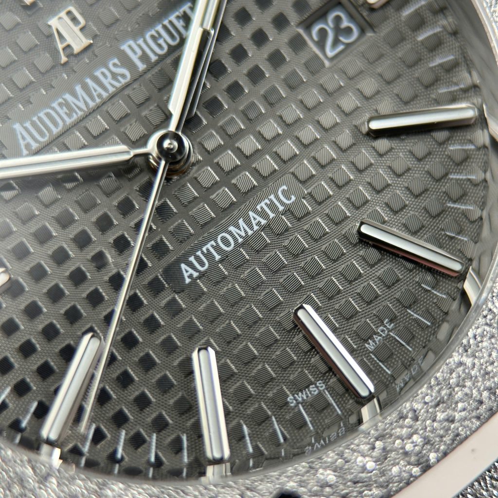 Đồng Hồ Audemars Piguet Rep11 Royal Oak 15410 Frosted Mặt Xám Nhà Máy APS 41mm